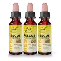 Remédio Bach Flower Remedies Rescue 10 ml - 3 por caixa