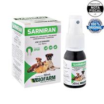 Remedio Para Sarna Sarniran Spray 100ml Cão E Gatos