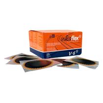 Remendo a Frio Redondo V-6 120mm Caixa 25 peças Vulcaflex Remendo a Frio Redondo V-6 120mm Caixa 25 peças Vulcaflex