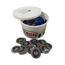 Remendo a Frio TECH 10TCH 35mm Circular Mini para Câmara de Ar Pote com 200 unidades