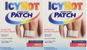 Remendo medicamentoso Icy Hot Large Extra Strength 10 adesivos Remendo medicamentoso Icy Hot Large Extra Strength 10 adesivos