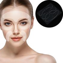 Remendos De Silicone Antirrugas Femininos 5 Peças Reutilizáveis Rosto Olho Testa Prevenção De Linhas