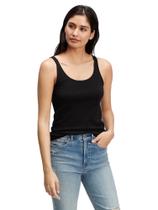 Remera favorita sin mangas para mujer GAP, color negro intenso, talla grande Remera favorita sin mangas para mujer GAP, color negro intenso, talla grande