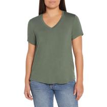 Remera GAP Favorita para Mujer con Escote en V Verde Endivia XL
