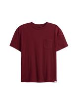 Remera GAP para niños, manga corta, cuello redondo con bolsillo, color azufre XXL