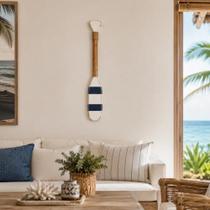 Remo Decorativo Azul e Branco Beach House - 48 cm