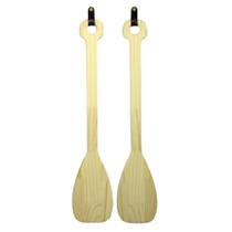 Remo decorativo de pinus Kit com 2 remos de praia