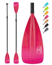 Remo SUP Ajustável OCEANBROAD - Remo para Stand-Up Paddle e Caiaque, Eixo de Liga de Alumínio Ajustável 68" - 84", 4 Peças, Rosa Aurora
