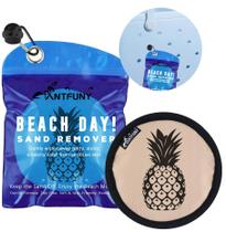 Removedor de Arena para Playa para Niños, Mujeres, Hombres y Adultos - Esenciales para Vacaciones en la Playa: Protector Solar, Funda para Silla, Toalla, Cobija, Bolsa de Concha, Carpa, Pala, Castillo de Juguete, Portavasos, Clip, Sombrero y Toldo de Sombra