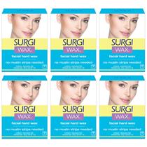 Removedor de cabelo Surgiwax Surgi-wax para rosto 30 ml (pacote com 6) Removedor de cabelo Surgiwax Surgi-wax para rosto 30 ml (pacote com 6)