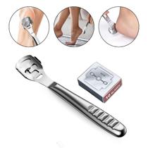 Removedor de Calo Aço Inoxidável 10 Lâminas Extra Pedicure SPA dos Pés Calcanhar Pé Removedor de Calo Aço Inoxidável 10 Lâminas Extra Pedicure SPA dos Pés Calcanhar Pé
