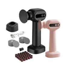 Removedor de Calos Elétrico 6 Velocidades Premium Recarregável USB-C Lixas Duplas e Rotação Bidirecional Display LCD