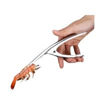 Removedor De Casca De Camarão Ergonômico Em Aço Inoxidável, Gadget De Preparação De Frutos Do Mar Removedor De Casca De Camarão Ergonômico Em Aço Inoxidável, Gadget De Preparação De Frutos Do Mar