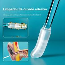Removedor De Cera De Ouvido De Silicone Descartável 24 Peças Palitos Adesivos Reutilizáveis Para