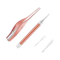 Removedor De Cera De Ouvido Visual Para Crianças Com Luz LED, Cureta Segura E Limpeza Suave Com