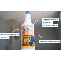 Removedor De Ceras E Respingos De Tinta Concentrado Porcelanatos Laminado Madeira Granito Deoline 1L