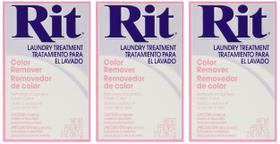 Removedor de cor para tratamento de lavanderia em pó Rit Dye 60 ml, pacote com 3