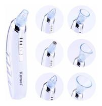 Removedor De Cravos Espinhas Acne Extrator 6 Em 1 Vácuo Kemei KM-1868