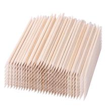 Removedor de cutículas de madeira BTYMS Orange Wood Stick 11,5 cm 1000 unidades