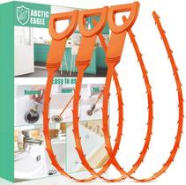 Removedor de entupimento de drenagem ARCTIC EAGLE, pacote com 3 unidades, pia de chuveiro Removedor de entupimento de drenagem ARCTIC EAGLE, pacote com 3 unidades, pia de chuveiro