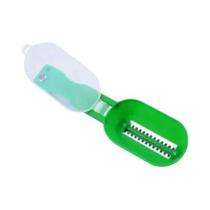 Removedor De Escamas De Peixe Dobrável, Descascador De Frutas E Vegetais De Plástico, Limpador Com