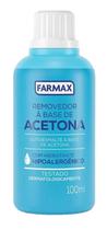 Removedor De Esmalte Acetona Com Hidratante Farmax 100ml