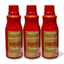 Removedor De Esmalte Beira Alta 90ml Aroma Patchouli - Kit 3 Unidades