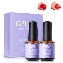 Removedor de esmalte em gel Gellen, pacote com 2, rápido e fácil, 150 ml