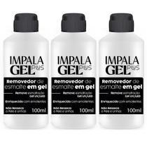 Removedor de Esmalte em Gel Impala GEL Plus Kit com 3 Unidades Removedor de Esmalte em Gel Impala GEL Plus Kit com 3 Unidades