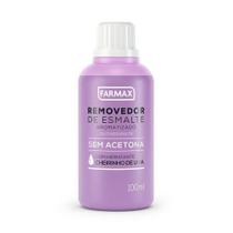 Removedor de Esmalte Farmax Sem Acetona 100ml Uva