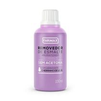 Removedor de Esmalte Farmax Sem Acetona 100ml Uva Removedor de Esmalte Farmax Sem Acetona 100ml Uva