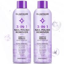Removedor de esmalte Glamonade Acetona com óleo de semente de uva 240 mL Removedor de esmalte Glamonade Acetona com óleo de semente de uva 240 mL