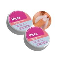 Removedor de Esmalte Lenços Umedecidos Ricca 2 Caixas com 32un 4,4cm