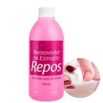 Removedor de Esmalte Solução Sem Acetona 500ml Repos Cosméticos