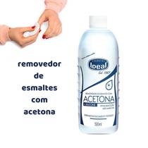 Removedor de Esmaltes A Base De Acetona e Silicone Ideal 500ml Removedor de Esmaltes A Base De Acetona e Silicone Ideal 500ml