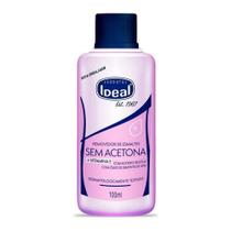 Removedor de Esmaltes com Acetona e Silicone 100ml - Ideal Removedor de Esmaltes com Acetona e Silicone 100ml - Ideal