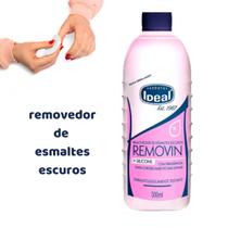 Removedor de Esmaltes Escuros Removin 500ml Profissional Silicone Removedor de Esmaltes Escuros Removin 500ml Profissional Silicone