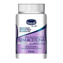Removedor de Esmaltes Instantâneo Ideal Sem Acetona com 75ml Removedor de Esmaltes Instantâneo Ideal Sem Acetona com 75ml