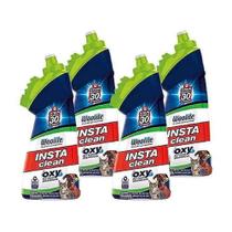 Removedor de manchas Bissell InstaClean Oxy Pet com cabeça de escova, pacote com 4 Removedor de manchas Bissell InstaClean Oxy Pet com cabeça de escova, pacote com 4