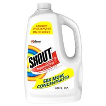 Removedor de manchas de roupa SHOUT, refil de 1,7 L de ação tripla
