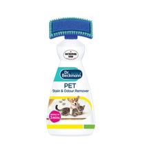 Removedor de Manchas e Odores para Animais Dr. Beckmann, Elimina manchas e odores causados por pets, com escova aplicadora, 650 ml