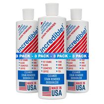 Removedor de manchas INCRÍVEL! para roupas, lavanderia, carpete 480mLx3