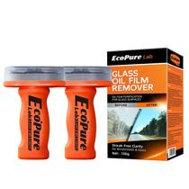 Removedor de película oleosa para vidro EcoPure Lab 100 g, 2 peças com cabo