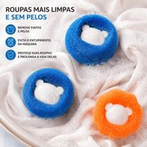 Removedor de Pelos para Máquina de Lavar Bola Panda Reutilizável Elimina Fiapos Cabelos Pelos de Animais Ajuda na Limpeza das Roupas Lavagem Doméstica Removedor de Pelos para Máquina de Lavar Bola Panda Reutilizável Elimina Fiapos Cabelos Pelos de Animais Ajuda na Limpeza das Roupas Lavagem Doméstica