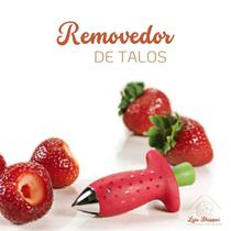Removedor de Talos de Morango Tomate Abacaxi Garras em Aço Inox Utensílio de Cozinha