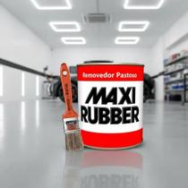 Removedor De Tinta Pastoso Maxi Rubber 1kg com Pincel Brinde