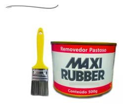 Removedor De Tinta Pastoso Maxi Rubber P Madeira Metal 500g Removedor De Tinta Pastoso Maxi Rubber P Madeira Metal 500g