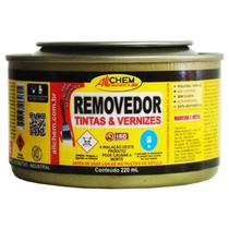 Removedor De Tinta Verniz Textura Pastoso Allchem 220ml Removedor De Tinta Verniz Textura Pastoso Allchem 220ml