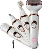 Removedor Depilador Recarregável De Pelos Elétrico 4 Em 1