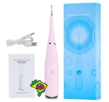 Removedor Placa Tartaro Limpeza Oral Dente Elétr Sônico Rosa Removedor Placa Tartaro Limpeza Oral Dente Elétr Sônico Rosa